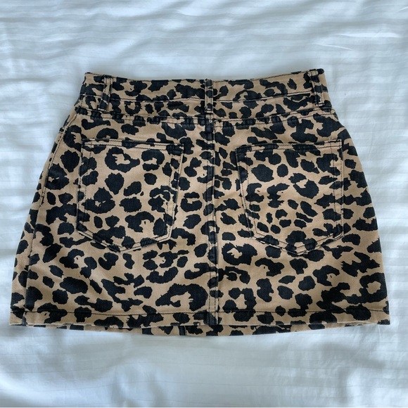 Super down leopard mini skirt - small - Picture 2 of 3